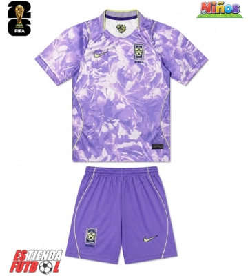 Corea del Sur Segunda Equipación Niños Mundial 2026 Manga Corta (+ Pantalones cortos)